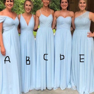 5 styles mismatch long bridesmaid dresses - Thumbnail 3