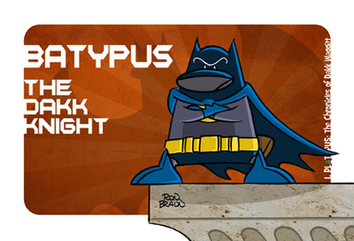 I, Platypus: Batypus, The Dakk Knight Small Print