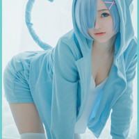 Harajuku Fashion Ram Rem Cat Ear Pajama Set - Thumbnail 2