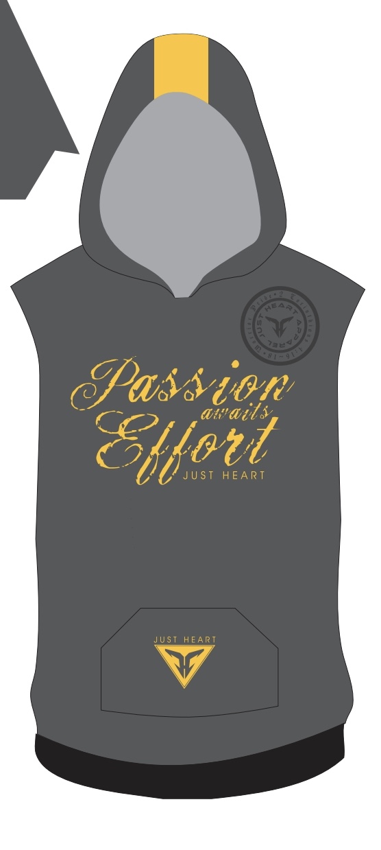 Just Heart sleeveless hoodies