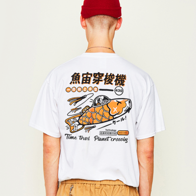 TIME TRAVEL PLANET CROSSING T SHIRT