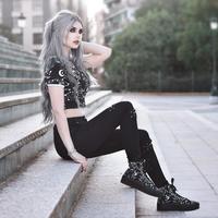 Gothic Cosmic Galaxy Star Tee - Thumbnail 3