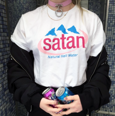 "SATAN" NATUAL HELL WATER TEE