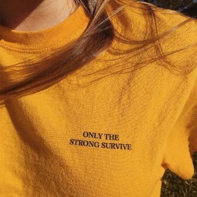 Free Shipping-"ONLY THE STRONG SURVIVE" TEE