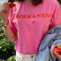 MERMANENT Print Pink Tee - Thumbnail 1
