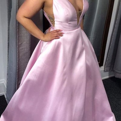 Simple long prom dresses shoulder with bowknot - Thumbnail 5