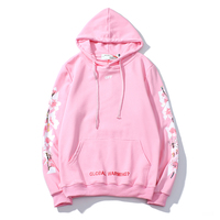 Harajuku new cherry blossom flower bee hoodies - Thumbnail 2