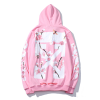 Harajuku new cherry blossom flower bee hoodies - Thumbnail 1