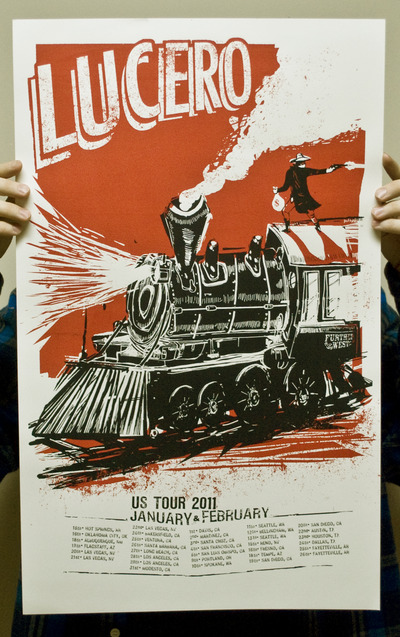 The Robber Lucero Tour poster 2011
