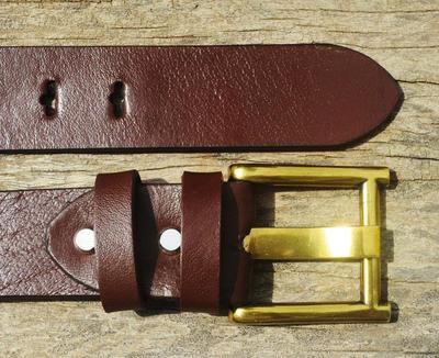 Designed Leather Belts for Men, Black Brown Dark Brown Punk Leather Collar Choker Necklace for Men