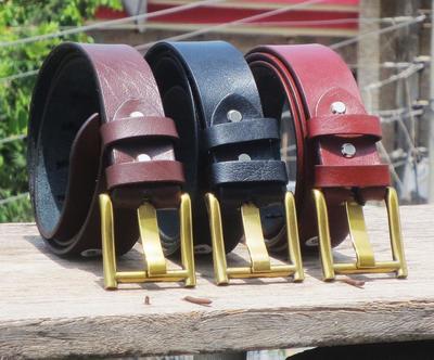 Bull Belt Highest Quality eather Belts for Men, Black Brown Dark Brown Punk Leather Collar Choker Necklace for Men