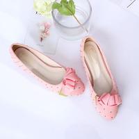 Sweet Bow Rivet Mary Jane Flat Shoes - Thumbnail 3