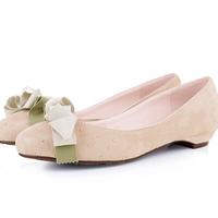 Sweet Bow Rivet Mary Jane Flat Shoes - Thumbnail 4