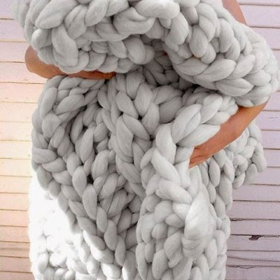 Fashion Hand Made Knit Blankets, Woollen Blanket, Summer Air conditioning blanket