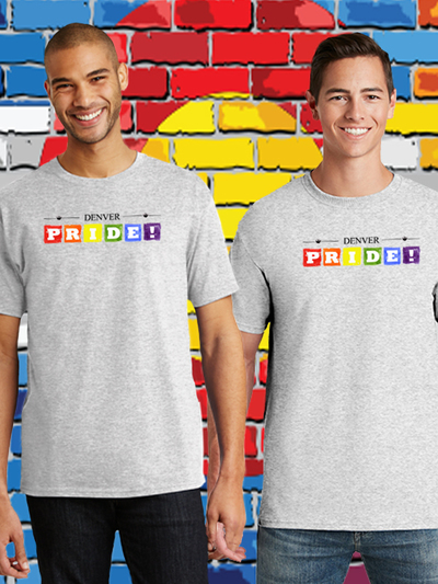 Denver Pride Blocks Ash T-shirt