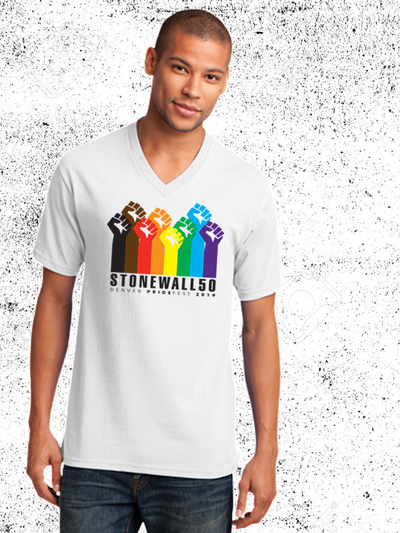 Denver Pride Official 2019 V-neck T-shirt