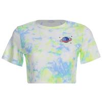 Planet Printed Pastel Tie Dye Tee - Thumbnail 4