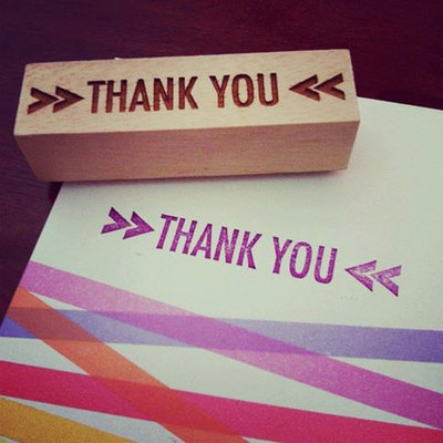 Thank you rubber stamp  - Thumbnail 1