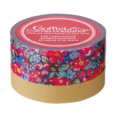 Washi Tape Set: Coffret Au Couturier in gold.