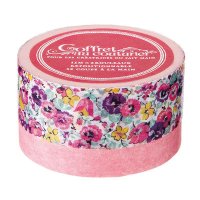 Washi Tape Set: Coffret Au Couturier in Pink