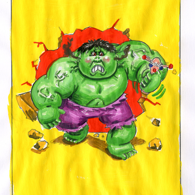 Ang gree / boilin' bruce color rough - marveless kids series 1 2019 - Thumbnail 5