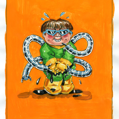 Inky otto / octo russ color rough - marveless kids series 1 2019 - Thumbnail 3