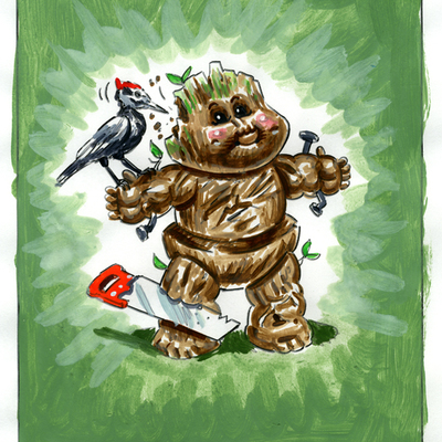 I em groot / ian groot color rough - marveless kids series 1 2019 - Thumbnail 1