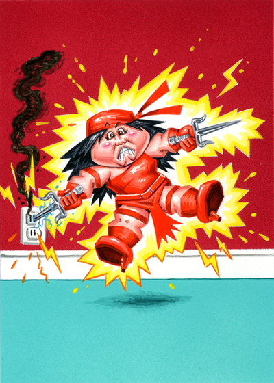 ELEKTRA Cuted / Saiin' SARAH Final Art - Marveless Kids - Series 1 2019