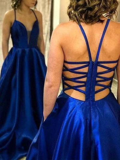Royal Blue Long Prom Dresses Evening Gowns Under 100