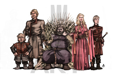 (GoT 1 of 3) LANNISTER FAMILY print