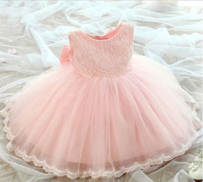 Lace Flower Girl Dresses with Bowknot