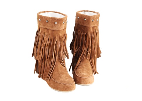 Pocahontas Studded Boot Brown