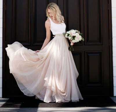 Two Piece Wedding Dresses Bridal Gowns