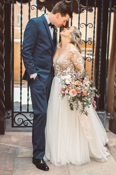 Plus Size Wedding Dresses with Lace Appliques