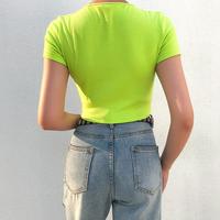 Neon Green Zip Top - Thumbnail 3