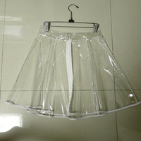 Harajuku clear crystal PVC skirt - Thumbnail 4