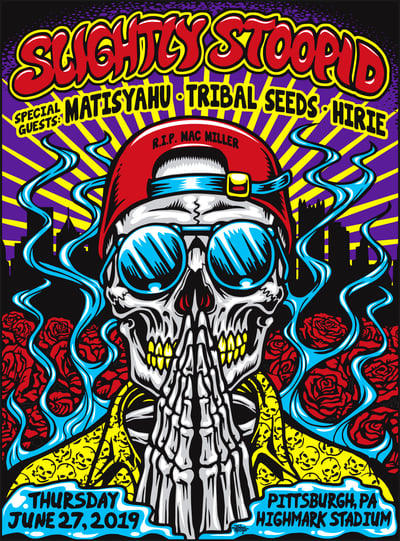 Slightly Stoopid (PA 19) 18X24 screenprinted poster (signed and numbered)