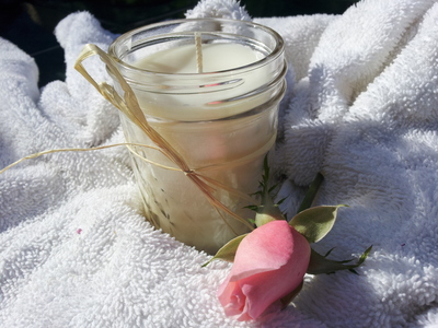 FRESH CUT ROSE COTTAGE JAR LITE