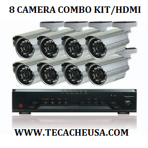 HDMI 8 CHANNEL DVR COMBO KIT