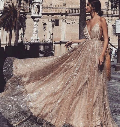 2020 Charming Sparkly Sequin Sexy Fashion Spaghetti Straps Prom Dresses, Shinning Evening dress,58