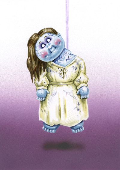 Bent Neck LYDIE / HILLARY House Final Art - Horrorible Kids - Series 4 2019