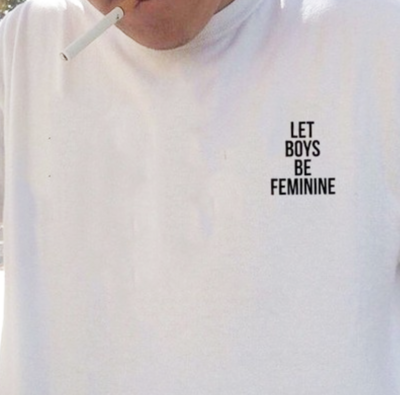 Free Shipping-"LET BOYS BE FEMININE" TEE