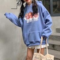 Angels Breaking Hearts Printed Hoodies - Thumbnail 3