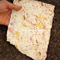 Textured Art Paper with Spattered Paint Design  - Thumbnail 4