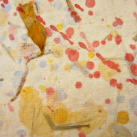 Textured Art Paper with Spattered Paint Design  - Thumbnail 2