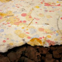Textured Art Paper with Spattered Paint Design  - Thumbnail 1