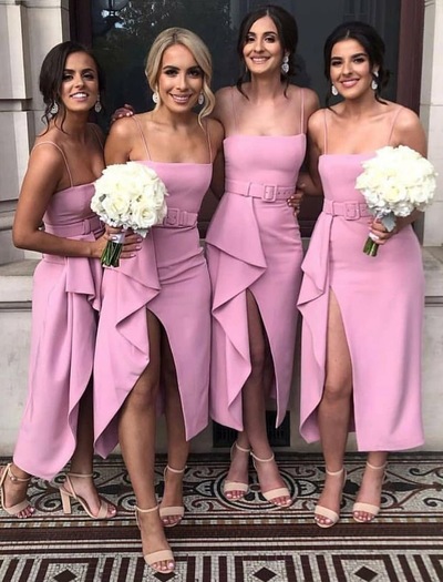 Spaghetti Straps Bridesmaid Dresses Under 100