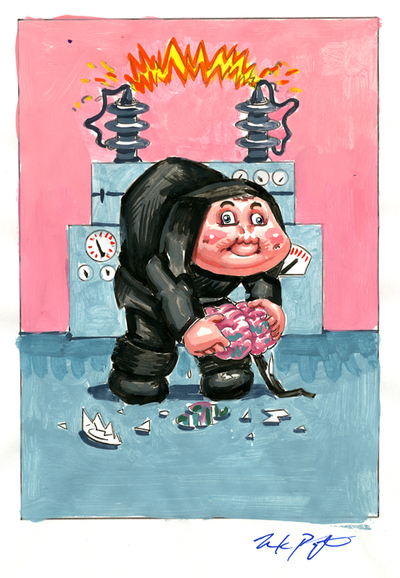 I. GORDON / Mad MARTY Color Rough - Horrorible Kids - Series 4 2019