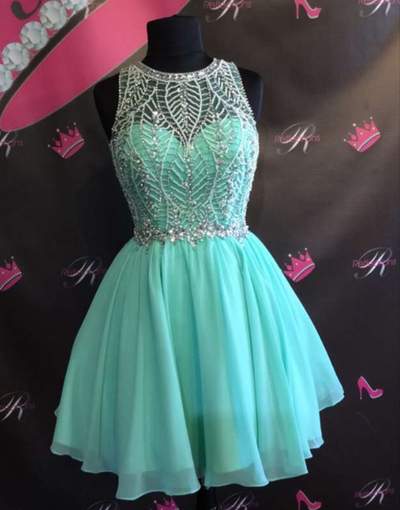 A-Line Beading Short Homecoming Dress,Short Prom Dresses,Cocktail Dress,Homecoming Dress,Graduation Dress,Party Dress,Short Homecoming Dress ,207