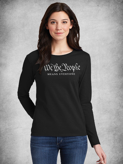 We the People Black Long Sleeve Unisex